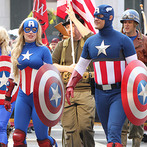 superhero paraders